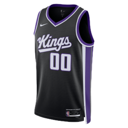 Personalisiertes Sacramento Kings Schwarz Icon Trikot
