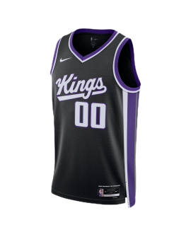 Personalisiertes Sacramento Kings Schwarz Icon Trikot