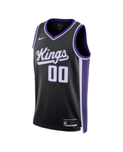 Personalisiertes Sacramento Kings Schwarz Icon Trikot