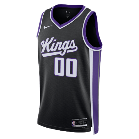 Personalisiertes Sacramento Kings Schwarz Icon Trikot