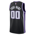 Personalisiertes Sacramento Kings Schwarz Icon Trikot