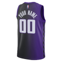 Personalisiertes Statement-Trikot der Sacramento Kings in Lila
