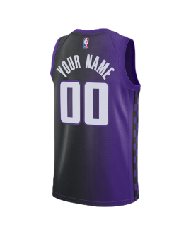 Personalisiertes Statement-Trikot der Sacramento Kings in Lila
