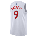Weißes Association-Trikot der Toronto Raptors von RJ Barrett #9