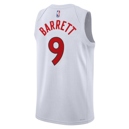 Weißes Association-Trikot der Toronto Raptors von RJ Barrett #9