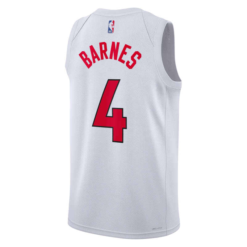 Scottie Barnes #4 Toronto Raptors Weißes Association-Trikot