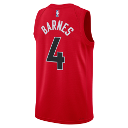 Scottie Barnes #4 Toronto Raptors Rotes Icon-Trikot