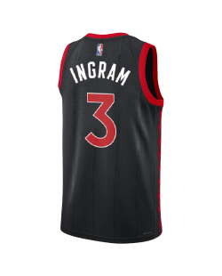 Brandon Ingram #3 Toronto Raptors Schwarzes Statement-Trikot