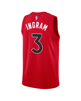 Brandon Ingram #3 Toronto Raptors Rotes Icon-Trikot
