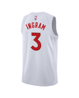 Brandon Ingram #3 Toronto Raptors Weiß Association Trikot