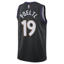 Jakob Poeltl #19 Toronto Raptors Schwarz City Edition-Trikot