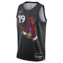 Jakob Poeltl #19 Toronto Raptors Schwarz City Edition-Trikot