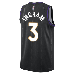 Brandon Ingram #3 Toronto Raptors Schwarz City Edition-Trikot