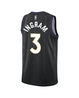 Brandon Ingram #3 Toronto Raptors Schwarz City Edition-Trikot