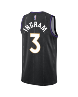 Brandon Ingram #3 Toronto Raptors Schwarz City Edition-Trikot