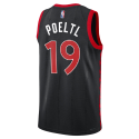Jakob Poeltl #19 Toronto Raptors Schwarzes Statement-Trikot