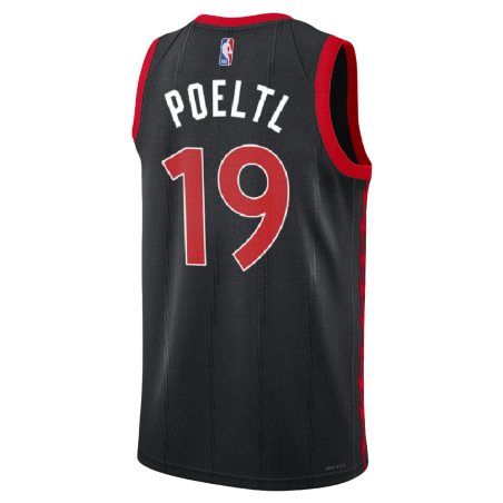 Jakob Poeltl #19 Toronto Raptors Schwarzes Statement-Trikot
