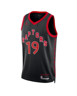 Jakob Poeltl #19 Toronto Raptors Schwarzes Statement-Trikot