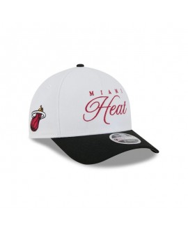 Miami Heat 2025 M-Crown Draft 9FORTY Snapback-Mütze mit A-Rahmen