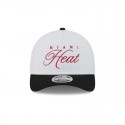 Miami Heat 2025 M-Crown Draft 9FORTY Snapback-Mütze mit A-Rahmen