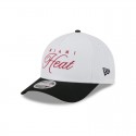 Miami Heat 2025 M-Crown Draft 9FORTY Snapback-Mütze mit A-Rahmen