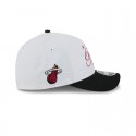 Miami Heat 2025 M-Crown Draft 9FORTY Snapback-Mütze mit A-Rahmen
