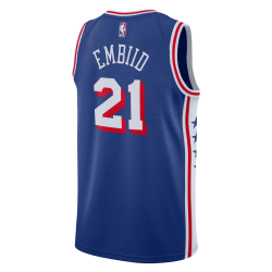 Joel Embiid #21 Philadelphia 76ers Blue Icon Trikot