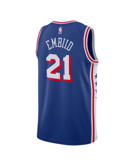 Joel Embiid #21 Philadelphia 76ers Blue Icon Trikot