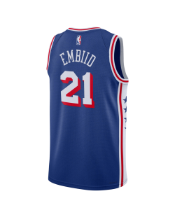 Joel Embiid #21 Philadelphia 76ers Blue Icon Trikot
