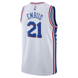 Joel Embiid #21 Philadelphia 76ers Weiß Association-Trikot