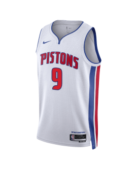 Ausar Thompson #9 Detroit Pistons Weiß Association-Trikot