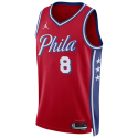 Paul George #8 Philadelphia 76ers Rotes Statement-Trikot