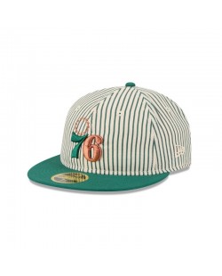 Just Caps Seersucker Philadelphia 76ers Retro Crown 59FIFTY taillierte Mütze