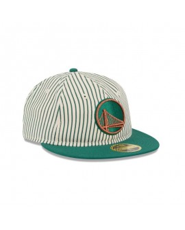 Just Caps Seersucker Golden State Warriors Retro Crown 59FIFTY taillierte Mütze