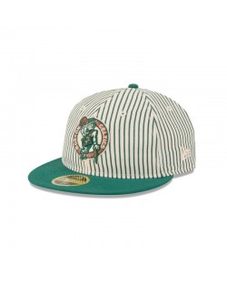 Just Caps Seersucker Boston Celtics Retro Crown 59FIFTY-Mütze