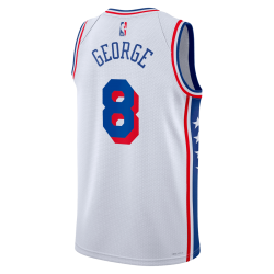 Paul George #8 Philadelphia 76ers Weiß Association-Trikot