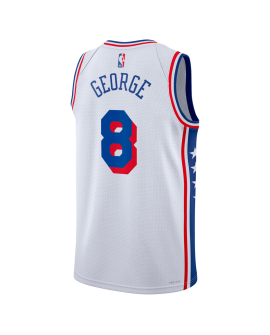 Paul George #8 Philadelphia 76ers Weiß Association-Trikot