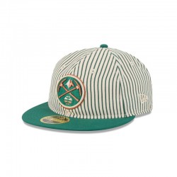 Just Caps Seersucker Denver Nuggets Retro Crown 59FIFTY taillierter Hut