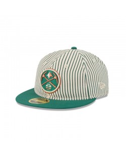 Just Caps Seersucker Denver Nuggets Retro Crown 59FIFTY taillierter Hut