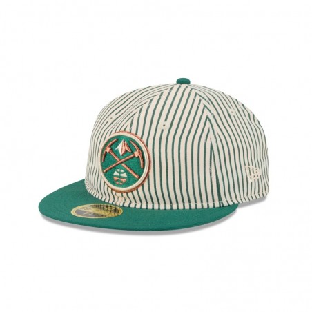 Just Caps Seersucker Denver Nuggets Retro Crown 59FIFTY taillierter Hut
