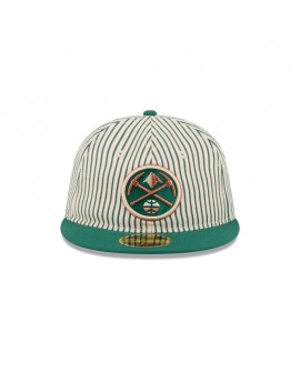 Just Caps Seersucker Denver Nuggets Retro Crown 59FIFTY taillierter Hut