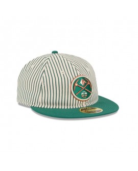 Just Caps Seersucker Denver Nuggets Retro Crown 59FIFTY taillierter Hut