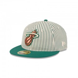 Just Caps Seersucker Miami Heat Retro Crown 59FIFTY taillierter Hut