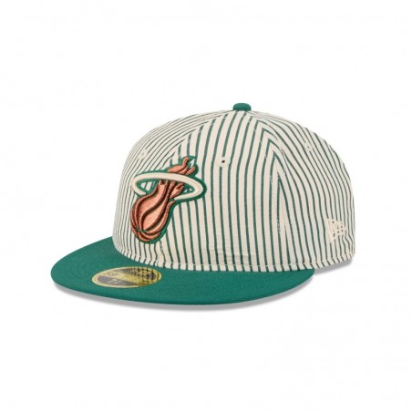 Just Caps Seersucker Miami Heat Retro Crown 59FIFTY taillierter Hut