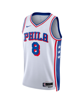 Paul George #8 Philadelphia 76ers Weiß Association-Trikot
