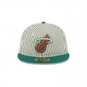 Just Caps Seersucker Miami Heat Retro Crown 59FIFTY taillierter Hut