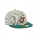 Just Caps Seersucker Miami Heat Retro Crown 59FIFTY taillierter Hut