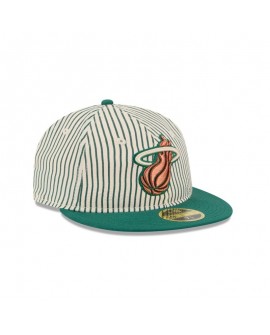 Just Caps Seersucker Miami Heat Retro Crown 59FIFTY taillierter Hut