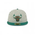 Just Caps Seersucker Chicago Bulls Retro Crown 59FIFTY Fitted Hat