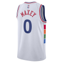 Tyrese Maxey #0 Philadelphia 76ers Weißes City Edition-Trikot